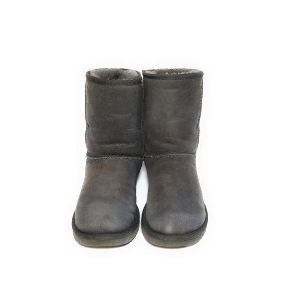 UGG Classic Short II Midcalf Boots in Dark Gray Shearling Lined Size 6 - Picture 4 of 8